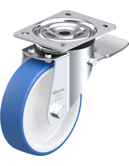 L-POTHS 160G-ST poliuretano ratukas su stabdžiais