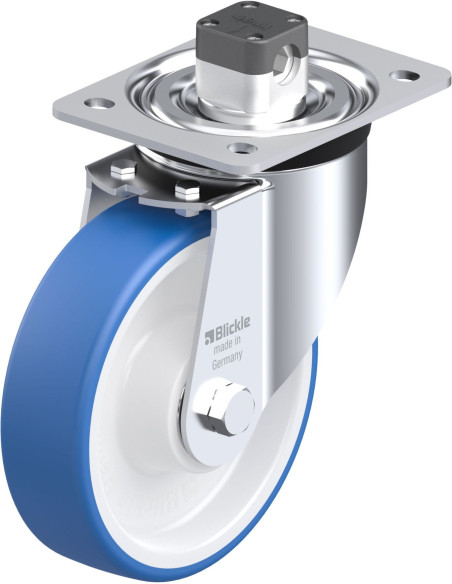 Pasukamas poliuretano ratukas su stabdžiais L-POTHS