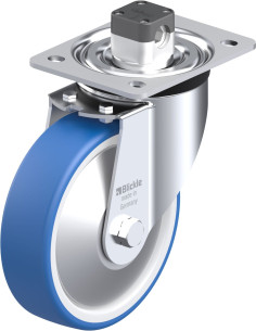 Pasukamas poliuretano ratukas su stabdžiais L-POTHS