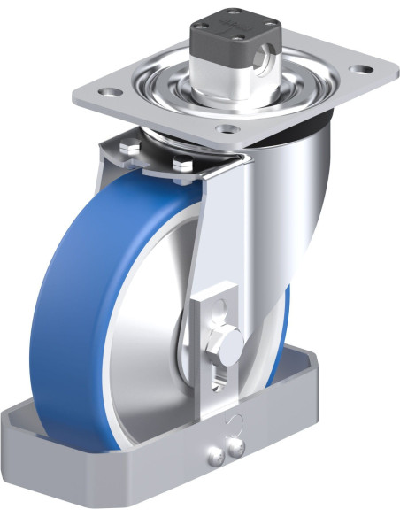 L-POTHS 160R-CS11-FA-FS poliuretano ratukas su stabdžiais