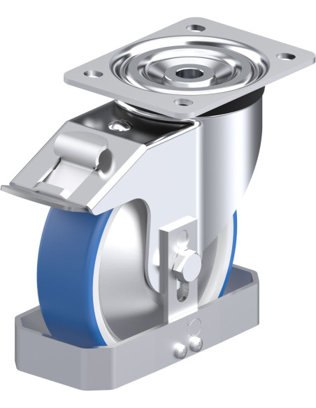 L-POTHS 160R-FI-FA-FS poliuretano ratukas su stabdžiais