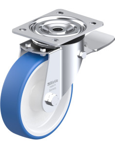 L-POTHS 160R-ST poliuretano ratukas su stabdžiais