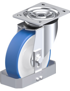 L-POTHS 160XK-FS poliuretano pasukamas ratukas 160 mm