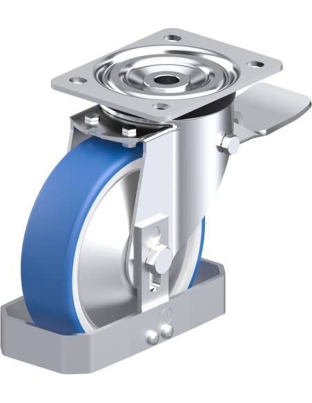 Pasukamas poliuretano ratukas su stabdžiais L-POTHS