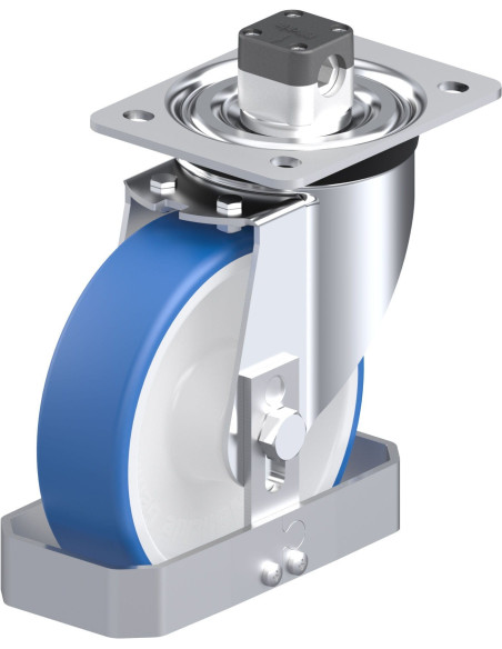 L-POTHS 160XR-CS11-FS poliuretano ratukas su stabdžiais