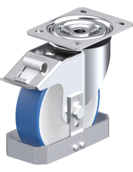 L-POTHS 160XR-FI-FS poliuretano ratukas su stabdžiais