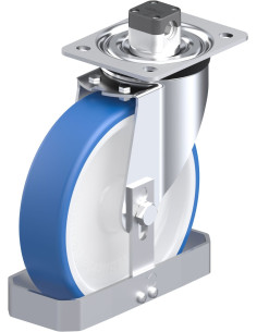 L-POTHS 200G-CS11-FS poliuretano ratukas su stabdžiais