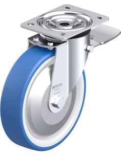 Pasukamas poliuretano ratukas su stabdžiais L-POTHS