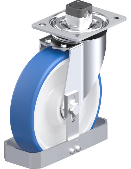 L-POTHS 200XK-CS11-FS poliuretano ratukas su stabdžiais