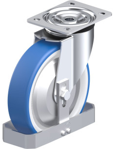 L-POTHS 200XR-FA-FS poliuretano pasukamas ratukas 200 mm