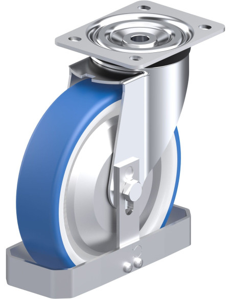 L-POTHS 200XR-FA-FS poliuretano pasukamas ratukas 200 mm