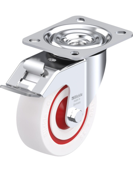 L-POW 100KF-FI sintetinis pasukamas ratukas su stabdžiais