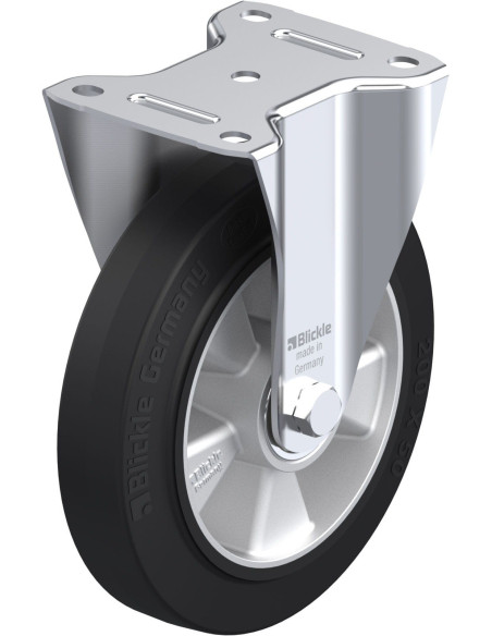 B-ALEV 200K fiksuotas ratukas dengtas guma