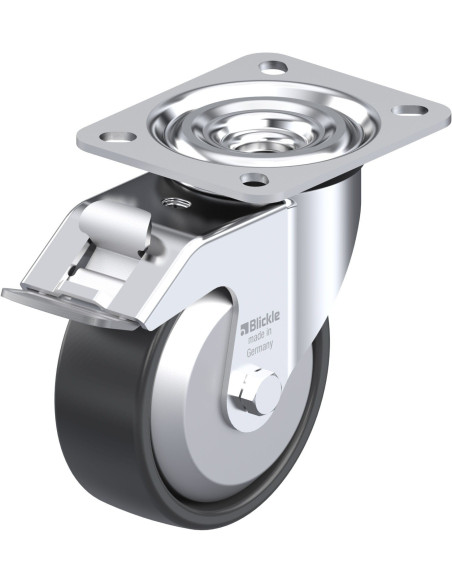 L-PP 100KA-FI-FA - 100 mm pasukamas ratukas su stabdžiais