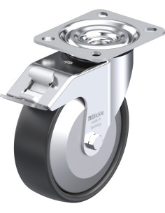 L-PP 125G-FI-FA pasukamas ratukas su stabdžiais, 125 mm