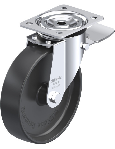 L-PP 200G-ST pasukamas ratukas su stabdžiais, 200 mm