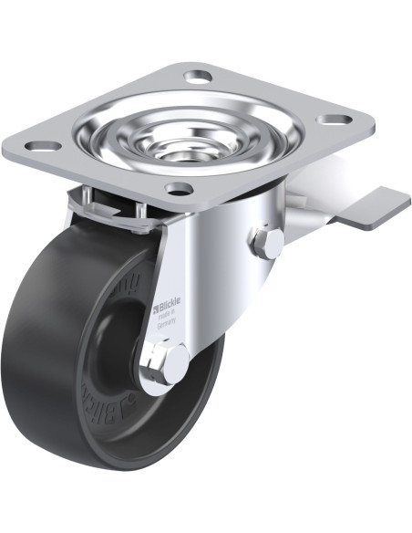 L-PP 80G-ST pasukamas ratukas su stabdžiais, 80 mm