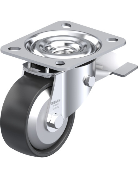 L-PP 80G-ST-FA pasukamas ratukas su stabdžiais, 80 mm