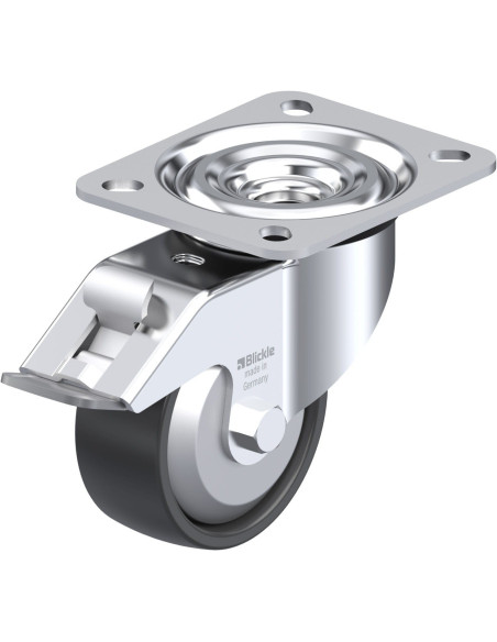 L-PP 80R-FI-FA pasukamas ratukas su stabdžiais, 80 mm