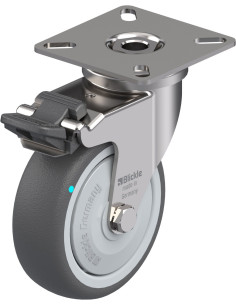 LPXA-PATH 75KFD-FI poliuretano ratukas su stabdžiais