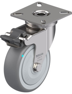 LPXA-TPA 75KFD-FI pasukamas guminis ratukas su stabdžiais