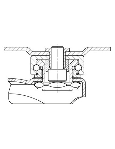 LPX-PGV 105XR-PG1-SG-FA pasukamas ratukas su guminiais