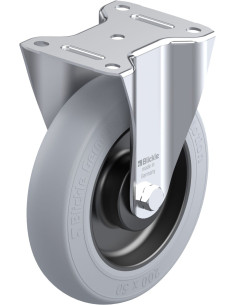 B-POES 200KA-SG fiksuotas ratukas su guma