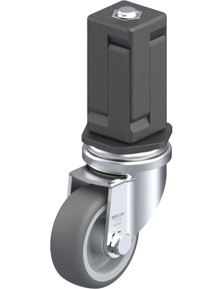 Poliuretano pasukamas ratukas LRA-PATH 50G-EV05, 50 mm