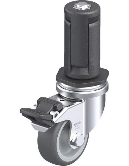 LRA-PATH 50G-FI-ER04 poliuretano ratukas su stabdžiais