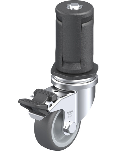 Pasukamas poliuretano ratukas su stabdžiais LRA-PATH