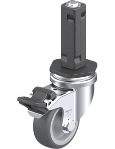 Poliuretano pasukamas ratukas su stabdžiais LRA-PATH