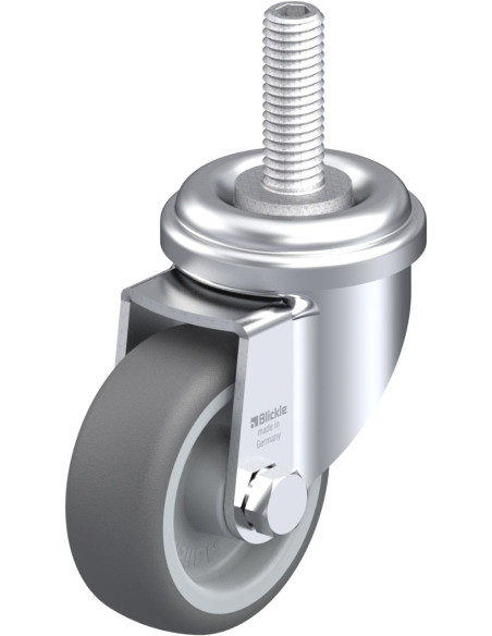 Poliuretano pasukamas ratukas LRA-PATH 50G-GS10, 50 mm