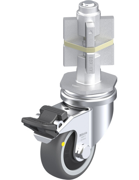 LRA-PATH 50KF-FI-ELS-E07 antistatinis ratukas su stabdžiais