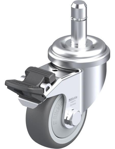 LRA-PATH 50KF-FI-ES poliuretano ratukas su stabdžiais