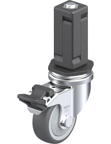 LRA-PATH 50KF-FI-EV04 - Poliuretano ratukas su stabdžiais