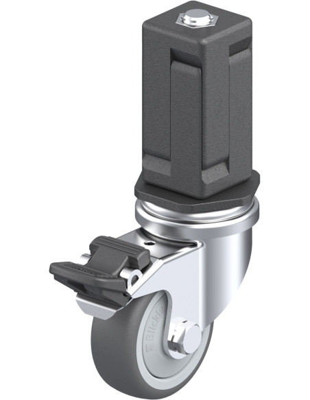 LRA-PATH 50KF-FI-EV05 - Poliuretano ratukas su stabdžiais