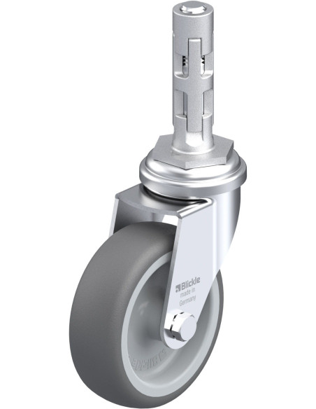 Poliuretano pasukamas ratukas LRA-PATH 75G-E01, 75 mm