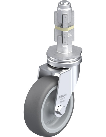 Poliuretano pasukamas ratukas LRA-PATH 75G-E03, 75 mm