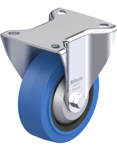 B-POEV 100KA-SB-FA fiksuotas ratukas dengtas guma