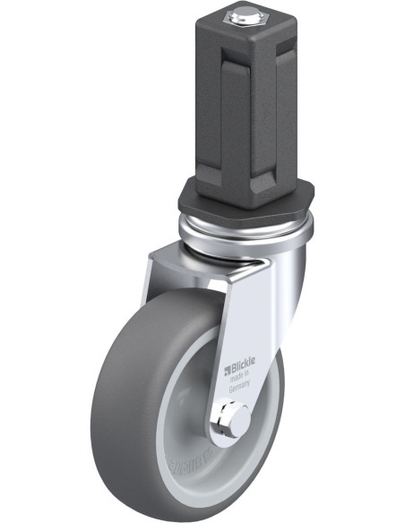 Poliuretano pasukamas ratukas LRA-PATH 75G-EV04, 75 mm