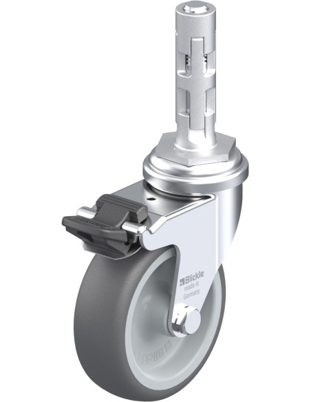 Pasukamas poliuretano ratukas su stabdžiais LRA-PATH