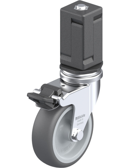 LRA-PATH 75G-FI-EV07 poliuretano ratukas su stabdžiais