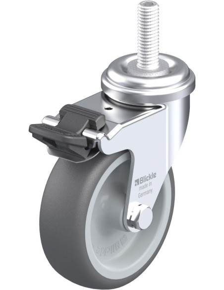 Pasukamas poliuretano ratukas su stabdžiais LRA-PATH