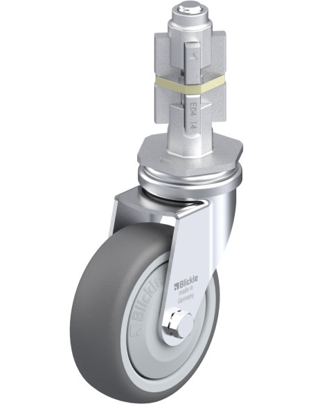 Poliuretano pasukamas ratukas LRA-PATH 75KF-E04, 75 mm