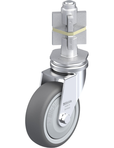 Poliuretano pasukamas ratukas LRA-PATH 75KF-E07, 75 mm