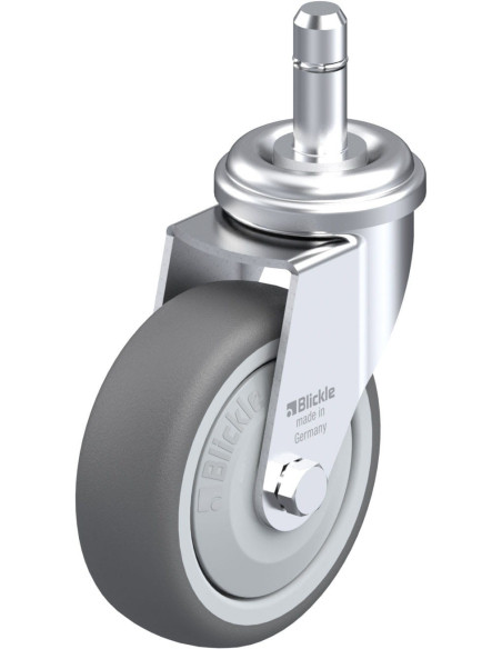 Poliuretano pasukamas ratukas LRA-PATH 75KF-ES, 75 mm