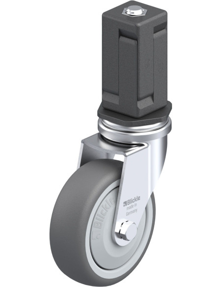 Poliuretano pasukamas ratukas LRA-PATH 75KF-EV05, 75 mm