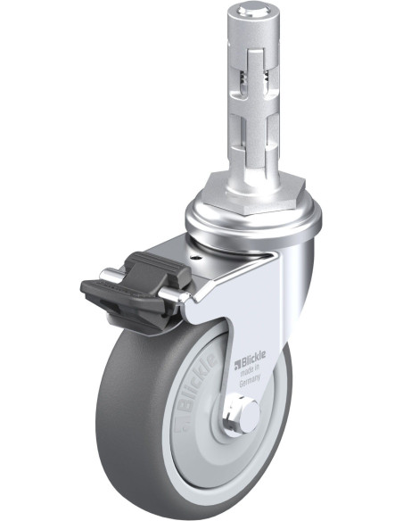 Pasukamas poliuretano ratukas su stabdžiais LRA-PATH