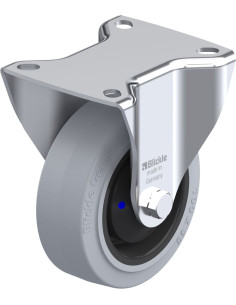 B-POEV 100XKA-SG fiksuotas ratukas dengtas guma