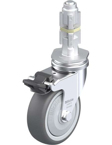 LRA-PATH 75KF-FI-E03 poliuretano ratukas su stabdžiais